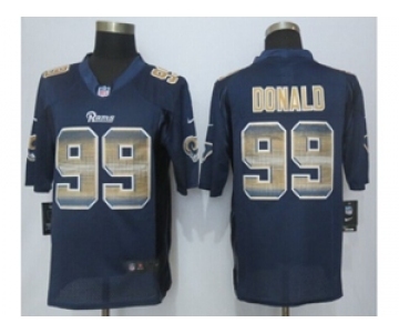 2015 New Nike St.Louis Rams #99 Donald Navy Blue Strobe Jerseys[Limited]