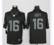 Men Nike St.Louis Rams #16 Jared Goff Impact Limited Black Jerseys