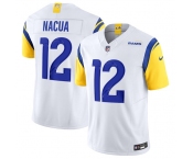Men's Los Angeles Rams #12 Puka Nacua White 2024 F.U.S.E. Vapor Untouchable Football Stitched Jersey