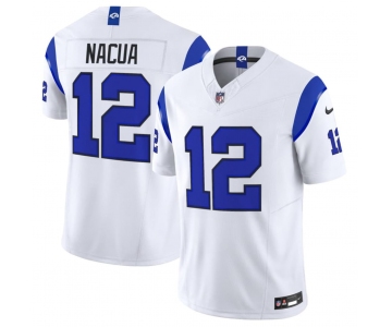 Men's Los Angeles Rams #12 Puka Nacua White 2026 F.U.S.E. Vapor Limited Football Stitched Jersey