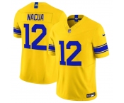 Men's Los Angeles Rams #12 Puka Nacua Yellow 2026 F.U.S.E. Vapor Limited Football Stitched Jersey