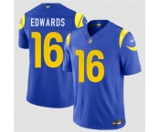 Men's Los Angeles Rams #16 Tru Edwards Royal 2026 F.U.S.E. Vapor Limited Football Stitched Jersey Men's Los Angeles Rams #16 Tru Edwards Royal 2026 F.U.S.E. Vapor Limited Football Stitched Jersey