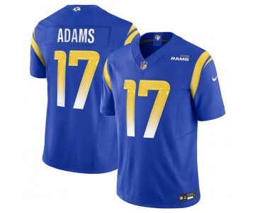 Men's Los Angeles Rams #17 Davante Adams Blue 2024 F.U.S.E. Vapor Untouchable Limited Football Stitched Jersey