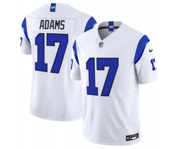 Men's Los Angeles Rams #17 Davante Adams White 2026 F.U.S.E. Vapor Limited Football Stitched Jersey