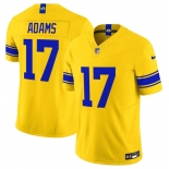 Men's Los Angeles Rams #17 Davante Adams Yellow 2026 F.U.S.E. Vapor Limited Football Stitched Jersey Men's Los Angeles Rams #17 Davante Adams Yellow 2026 F.U.S.E. Vapor Limited Football Stitched Jersey