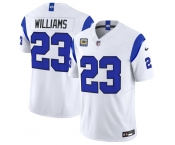 Men's Los Angeles Rams #23 Kyren Williams White 2026 F.U.S.E. With 4- Star C Patch Vapor Limited Football Stitched Jersey