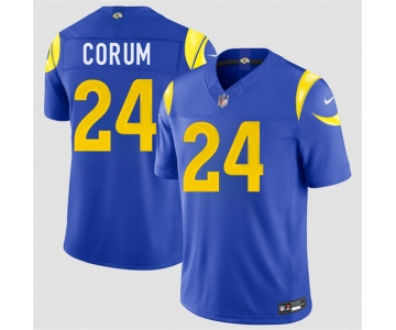 Men's Los Angeles Rams #24 Blake Corum Royal 2026 F.U.S.E. Vapor Limited Football Stitched Jersey