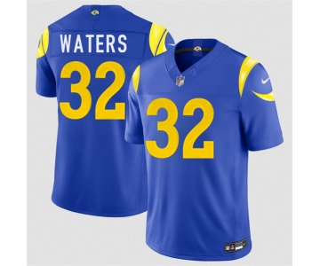 Men's Los Angeles Rams #32 Jordan Waters Royal 2026 F.U.S.E. Vapor Limited Football Stitched Jersey