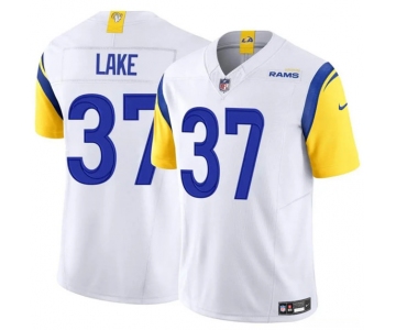 Men's Los Angeles Rams #37 Quentin Lake White 2025 F.U.S.E. Vapor Untouchable Football Stitched Jersey