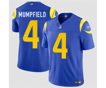 Men's Los Angeles Rams #4 Konata Mumpfield Royal 2026 F.U.S.E. Vapor Limited Football Stitched Jersey