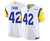 Men's Los Angeles Rams #42 Ethan Evans White 2025 F.U.S.E. Vapor Untouchable Football Stitched Jersey
