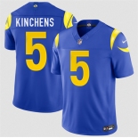 Men's Los Angeles Rams #5 Kamren Kinchens Royal 2026 F.U.S.E. Vapor Limited Football Stitched Jersey Men's Los Angeles Rams #5 Kamren Kinchens Royal 2026 F.U.S.E. Vapor Limited Football Stitched Jersey