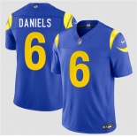 Men's Los Angeles Rams #6 CJ Daniels Royal 2026 Draft F.U.S.E. Vapor Limited Football Stitched Jersey
