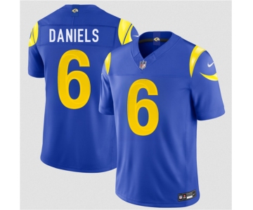 Men's Los Angeles Rams #6 CJ Daniels Royal 2026 Draft F.U.S.E. Vapor Limited Football Stitched Jersey