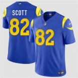 Men's Los Angeles Rams #82 Tyler Scott Royal 2026 F.U.S.E. Vapor Limited Football Stitched Jersey Men's Los Angeles Rams #82 Tyler Scott Royal 2026 F.U.S.E. Vapor Limited Football Stitched Jersey