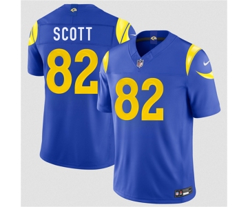 Men's Los Angeles Rams #82 Tyler Scott Royal 2026 F.U.S.E. Vapor Limited Football Stitched Jersey