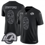 Men's Los Angeles Rams #9 Matthew Stafford Black 2026 F.U.S.E. Salute to Service Limited Football Stitched Jersey Men's Los Angeles Rams #9 Matthew Stafford Black 2026 F.U.S.E. Salute to Service Limited Football Stitched Jersey