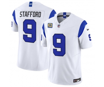 Men's Los Angeles Rams #9 Matthew Stafford White 2026 F.U.S.E. With 4- Star C Patch Vapor Limited Football Stitched Jersey