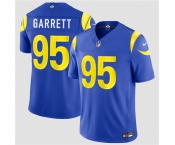 Men's Los Angeles Rams #95 Myles Garrett Royal 2026 Draft F.U.S.E. Vapor Limited Football Stitched Jersey Men's Los Angeles Rams #95 Myles Garrett Royal 2026 Draft F.U.S.E. Vapor Limited Football Stitched Jersey