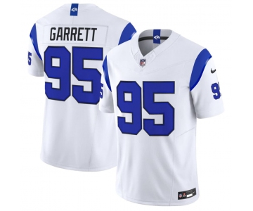 Men's Los Angeles Rams #95 Myles Garrett White 2026 F.U.S.E. Vapor Limited Football Stitched Jersey
