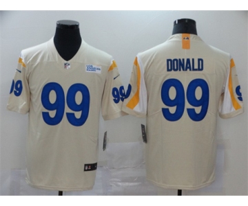 Men's Los Angeles Rams #99 Aaron Donald Bone Stitched Football Limited Jersey