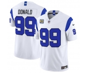 Men's Los Angeles Rams #99 Aaron Donald White 2026 F.U.S.E. With 4- Star C Patch Vapor Limited Football Stitched Jersey