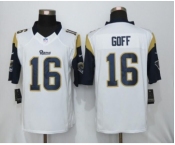 Men's Nike Los Angeles Rams #16 Jared Goff Limited White NFL Jersey