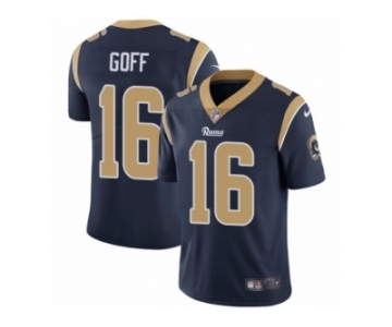 Men's Nike Los Angeles Rams #16 Jared Goff Vapor Untouchable Limited Navy Blue Team Color NFL Jersey