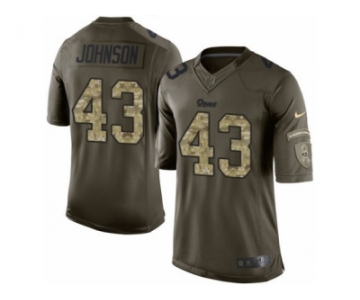 Men's Nike Los Angeles Rams #43 John Johnson Limited Green Salute to Service NFL Jersey