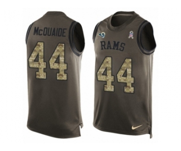 Men's Nike Los Angeles Rams #44 Jacob McQuaide Limited Green Salute to Service Tank Top NFL Jersey
