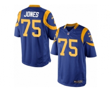 Men's Nike Los Angeles Rams #75 Deacon Jones Limited Royal Blue Alternate NFL Jersey
