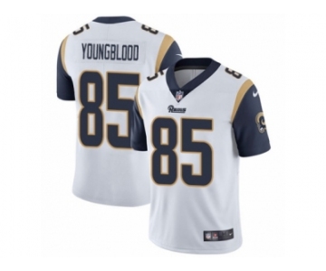 Men's Nike Los Angeles Rams #85 Jack Youngblood Vapor Untouchable Limited White NFL Jersey