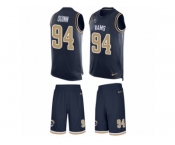 Men's Nike Los Angeles Rams #94 Robert Quinn Limited Navy Blue Tank Top Suit NFL Jersey