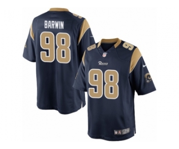 Men's Nike Los Angeles Rams #98 Connor Barwin Limited Navy Blue Team Color NFL Jersey