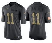 Nike Los Angeles Rams #11 Tavon Austin Men's Stitched Black NFL Salute to Service Limited Jerseys