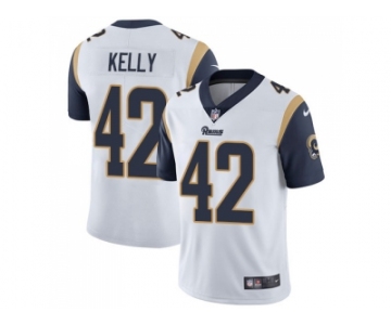 Nike Los Angeles Rams #42 John Kelly White Men Stitched NFL Vapor Untouchable Limited Jersey