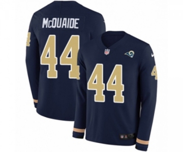 Nike Los Angeles Rams #44 Jacob McQuaide Limited Navy Blue Therma Long Sleeve NFL Jersey