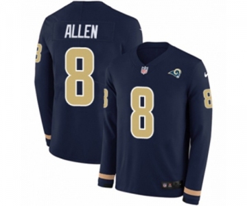 Nike Los Angeles Rams #8 Brandon Allen Limited Navy Blue Therma Long Sleeve NFL Jersey