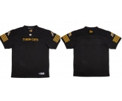 CFL Hamilton tiger cats Blank Black Crested Home Replica Jersey