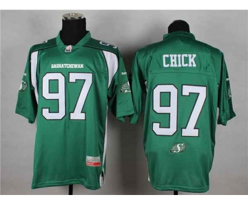 cfl jerseys #97 chick green