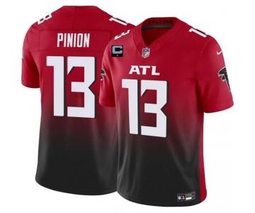 Men's Atlanta Falcons #13 Bradley Pinion Red Black 2025 F.U.S.E With 1-Star C Patch Vapor Untouchable Limited Football Stitched Jersey