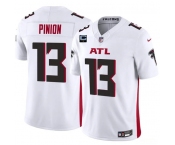 Men's Atlanta Falcons #13 Bradley Pinion White 2025 F.U.S.E With 1-Star C Patch Vapor Untouchable Limited Football Stitched Jersey