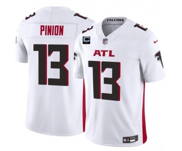 Men's Atlanta Falcons #13 Bradley Pinion White 2025 F.U.S.E With 1-Star C Patch Vapor Untouchable Limited Football Stitched Jersey