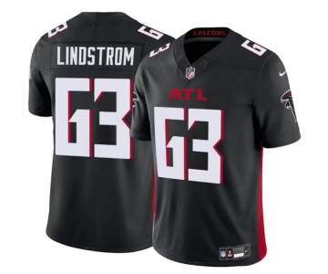 Men's Atlanta Falcons #63 Chris Lindstrom Black 2025 F.U.S.E. Vapor Untouchable Limited Football Stitched Jersey
