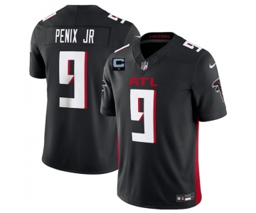 Men's Atlanta Falcons #9 Michael Penix Jr Black 2025 F.U.S.E. With 1-Star C Patch Vapor Untouchable Limited Football Stitched Jersey