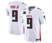 Men's Atlanta Falcons #9 Michael Penix Jr White 2025 F.U.S.E. With 1-Star C Patch Vapor Untouchable Limited Football Stitched Jersey