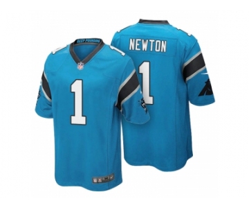Men's Carolina Panthers #1 Cam Newton Light Blue Color Rush Limited Jersey