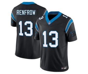 Men's Carolina Panthers #13 Hunter Renfrow Black Limited Stitched Jersey