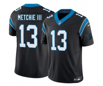 Men's Carolina Panthers #13 John Metchie III Black 2026 F.U.S.E. Vapor Limited Football Stitched Jersey