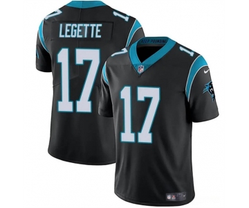Men's Carolina Panthers #17 Xavier Legette Black 2024 Draft Vapor Limited Football Stitched Jersey